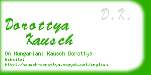 dorottya kausch business card